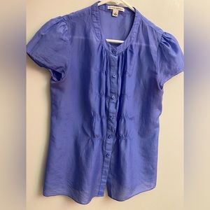 Banana Republic Silk Top - Blue - size S